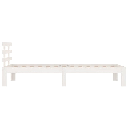 Bed Frame | White | Solid Pine Wood | Single | Durable | Bed Frame