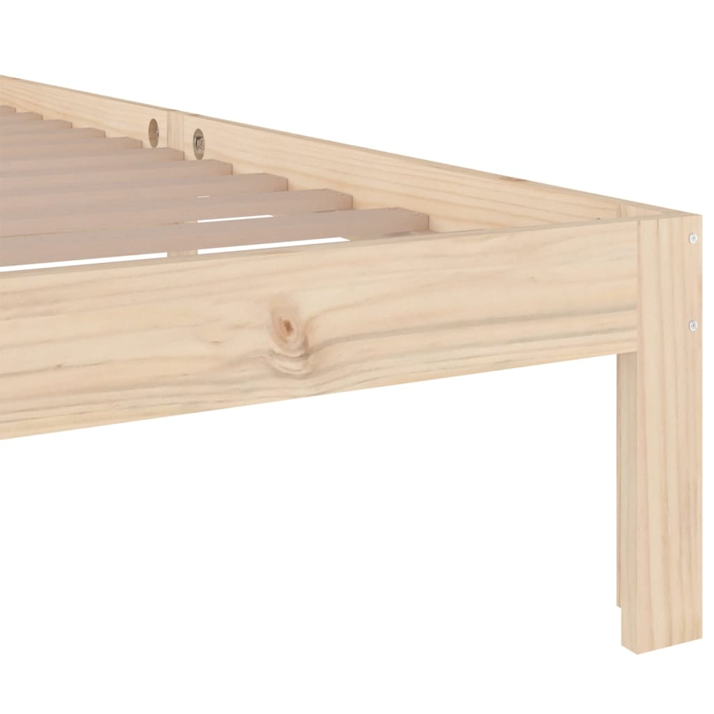 Bed Frame | Natural Wood | Solid pine wood | Single | Durable | Bed Frame