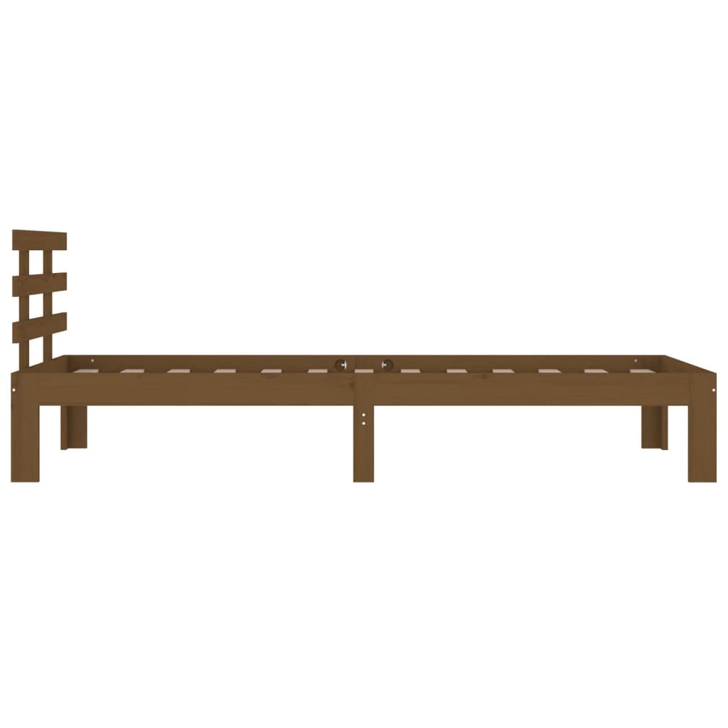 Bed Frame | Honey Brown | Solid Pine Wood | Single | Durable | Bed Frame