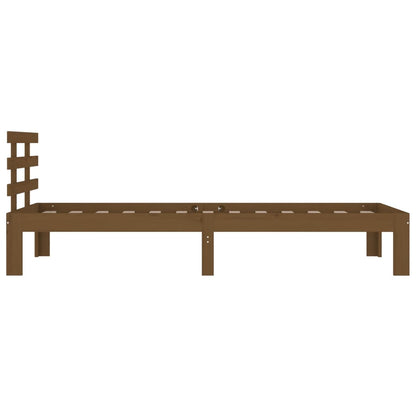Bed Frame | Honey Brown | Solid Pine Wood | Single | Durable | Bed Frame