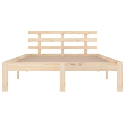 Bed Frame | Natural Wood | Solid pine wood | King Size | Durable