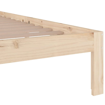 Bed Frame | Natural Wood | Solid pine wood | Double | Bed Frame
