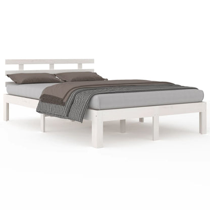Bed Frame | White | Solid pine wood | Super King |  Durable  | Bed Frame