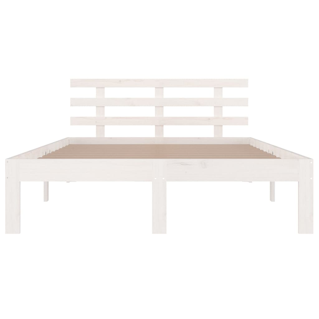 Bed Frame | White | Solid pine wood | Super King |  Durable  | Bed Frame