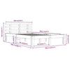 Bed Frame without Mattress White Solid Wood 180x200 cm Super King
