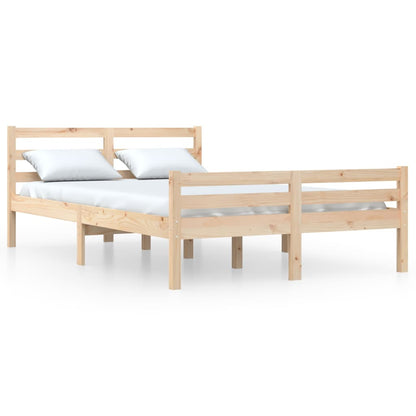 Bed Frame | Natural | Solid Pine Wood | Double | Durable | Bed Frame