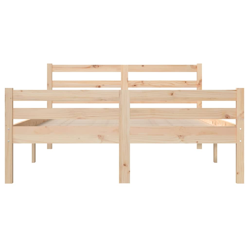 Bed Frame | Natural | Solid Pine Wood | Double | Durable | Bed Frame