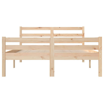 Bed Frame | Natural | Solid Pine Wood | Double | Durable | Bed Frame