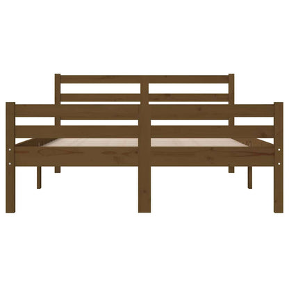 Bed Frame | Honey brown | Solid pinewood | Double |  Durable  | Bed Frame
