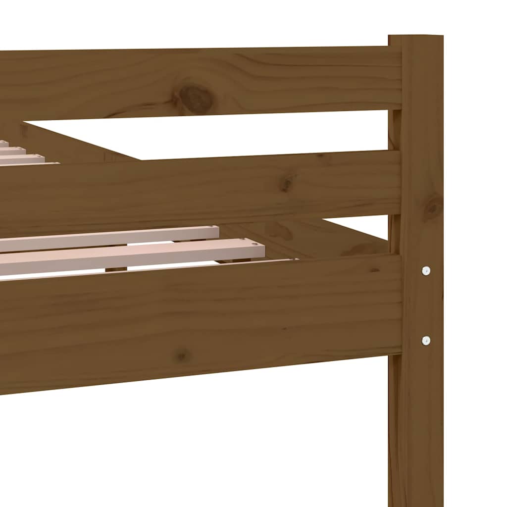 Bed Frame | Honey brown | Solid pinewood | Double |  Durable  | Bed Frame