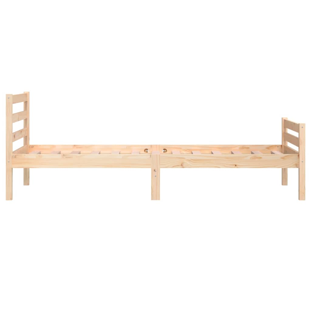 Bed Frame | Natural wood | Solid pine wood (untreated) | Single
