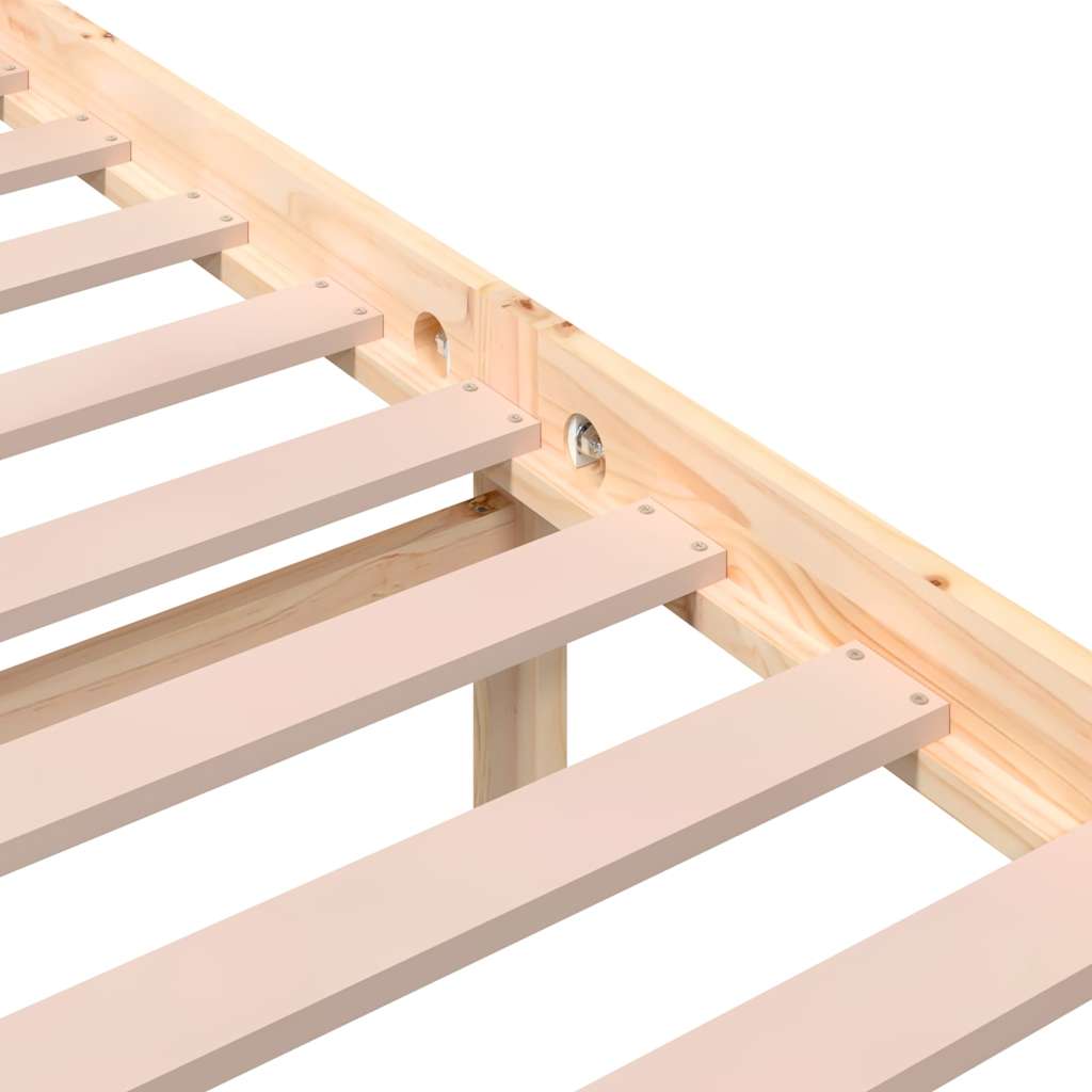 Bed Frame | Natural wood | Solid pine wood (untreated) | Single
