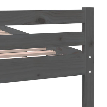 Bed Frame | Grey | Solid pine wood, Plywood slats | Single size | Durable