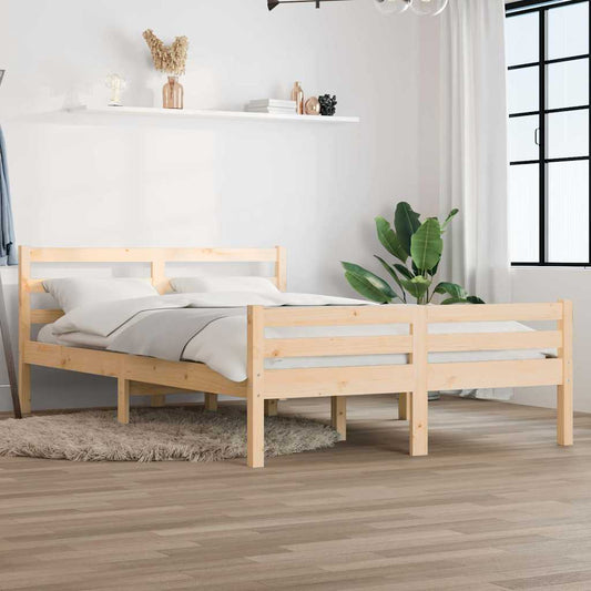 Bed Frame without Mattress Solid Wood 160x200 cm