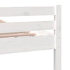 Bed Frame without Mattress White Solid Wood 180x200 cm Super King