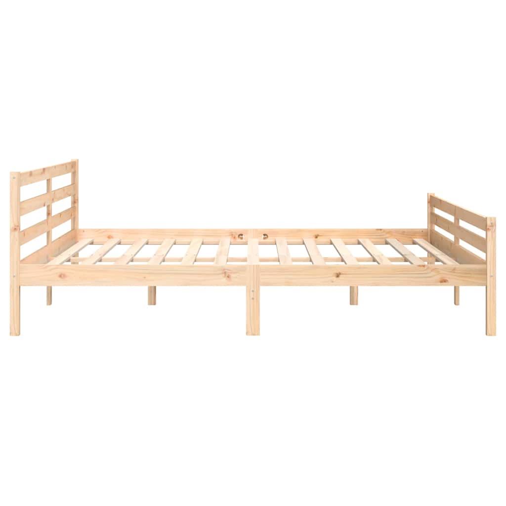 Bed Frame without Mattress Solid Wood 200x200 cm