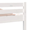 Bed Frame without Mattress White Solid Wood 200x200 cm