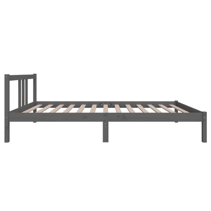 Bed Frame | Grey | Solid pine wood | Single |  Simple | Bed Frame