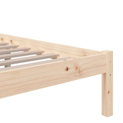 Bed Frame without Mattress Solid Wood 120x200 cm