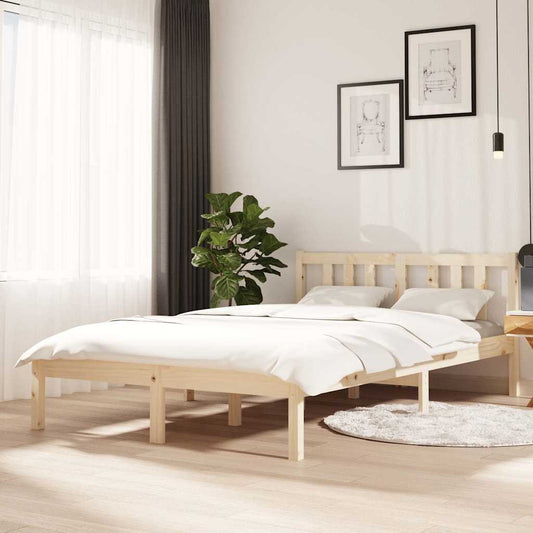 Bed Frame without Mattress Solid Wood 120x200 cm