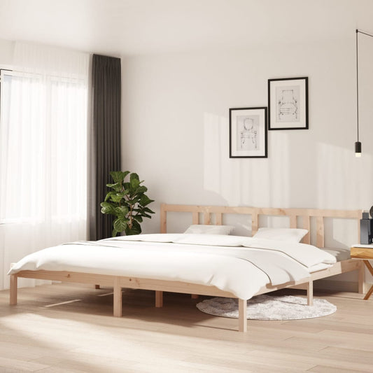 Bed Frame without Mattress Solid Wood 200x200 cm