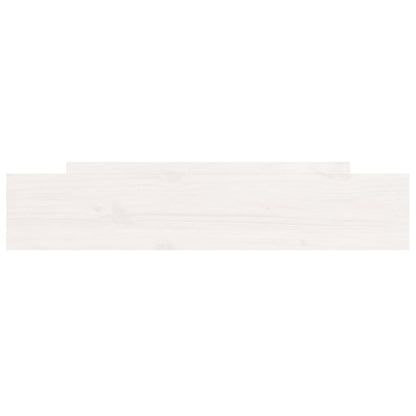 Bed Drawers 2 pcs White Solid Wood Pine