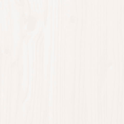 Bed Drawers 2 pcs White Solid Wood Pine