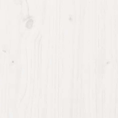 Bed Frame without Mattress White Solid Wood 180x200 cm Super King