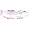 Bed Frame without Mattress White Solid Wood 180x200 cm Super King
