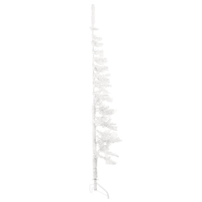 Artificial Half Christmas Tree White PVC Slim
