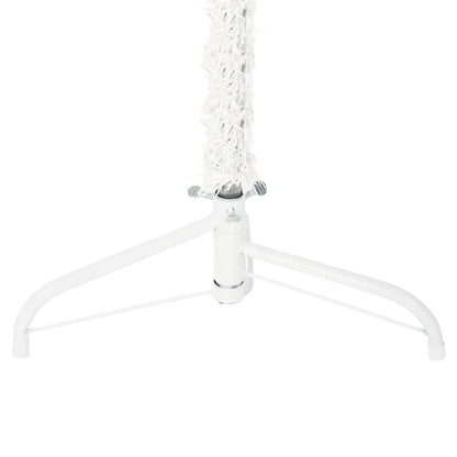 Artificial Half Christmas Tree White PVC 82.7 in Tall