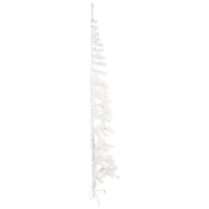 Artificial Half Christmas Tree White PVC Slim Decorative Inlays