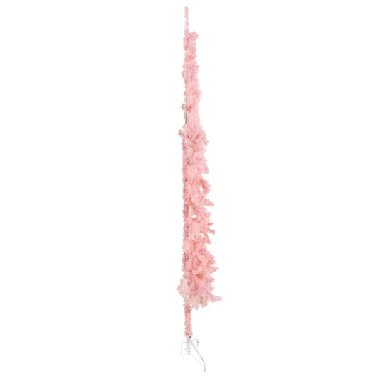 Artificial Half Christmas Tree Pink PVC, Steel 82.7 in