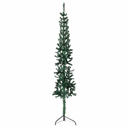 Artificial Half Christmas Tree Green PVC Slim Decorative Inlays