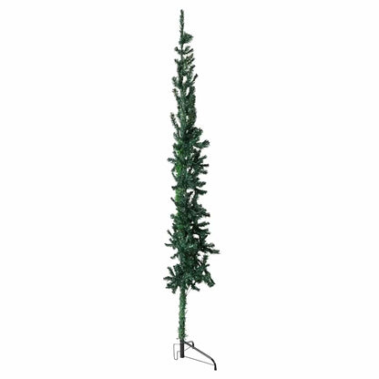 Artificial Half Christmas Tree Green PVC Slim Decorative Inlays