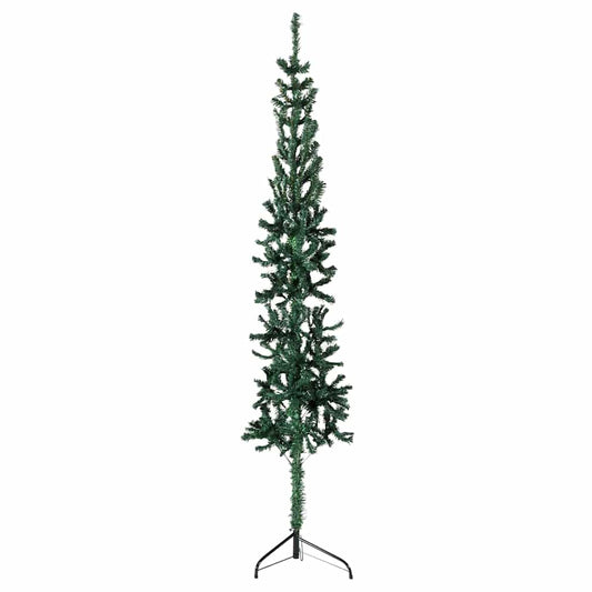 Artificial Half Christmas Tree Green PVC 70.9 in