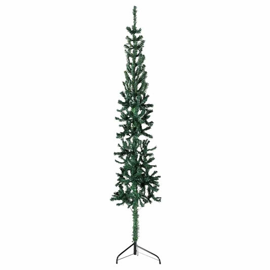 Artificial Half Christmas Tree Green PVC 82.7 in