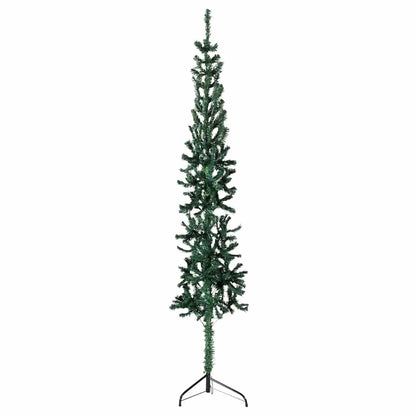 Artificial Half Christmas Tree Green PVC, Steel 94.5 in