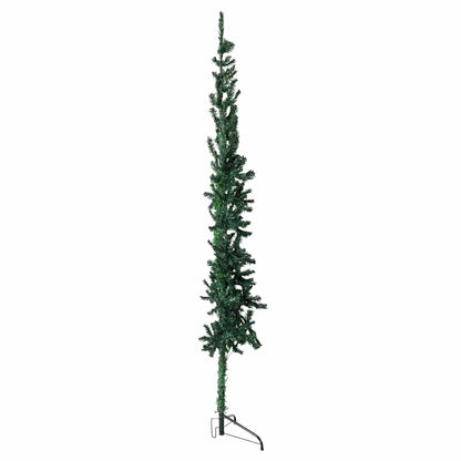 Artificial Half Christmas Tree Green PVC, Steel 94.5 in