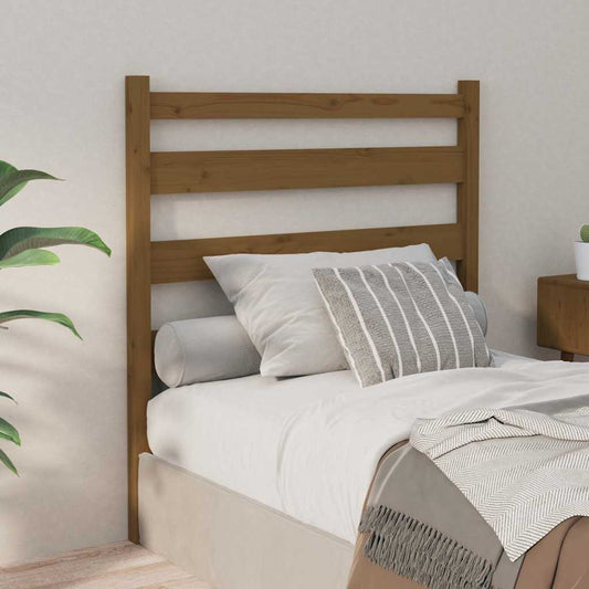 Bed Headboard | Honey Brown | Solid Pine Wood | Standard