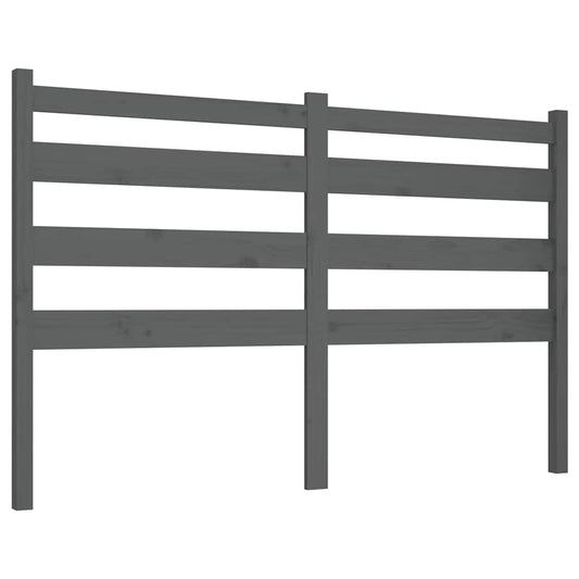 Bed Headboard | Grey | Solid Pine Wood | Large | Durable | Modern Design