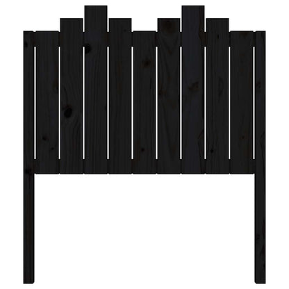 Bed Headboard | Black | Solid Pine Wood | 96 cm x 4 cm x 110 cm