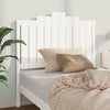 Bed Headboard White 106x4x110 cm Solid Wood Pine