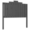 Bed Headboard Grey 106x4x110 cm Solid Wood Pine