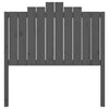 Bed Headboard Grey 106x4x110 cm Solid Wood Pine
