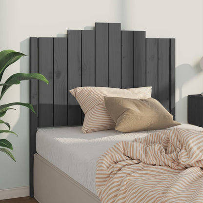 Bed Headboard | Grey | Solid pine wood | 106 cm x 4 cm x 110 cm