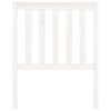 Bed Headboard White 81x6x101 cm Solid Wood Pine