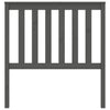 Bed Headboard Grey 96x6x101 cm Solid Wood Pine