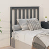 Bed Headboard Grey 96x6x101 cm Solid Wood Pine