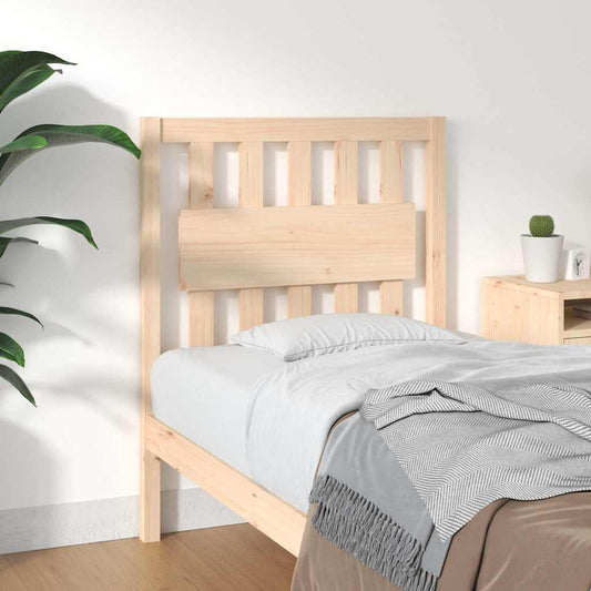 Bed Headboard 80.5x4x100 cm Solid Wood Pine